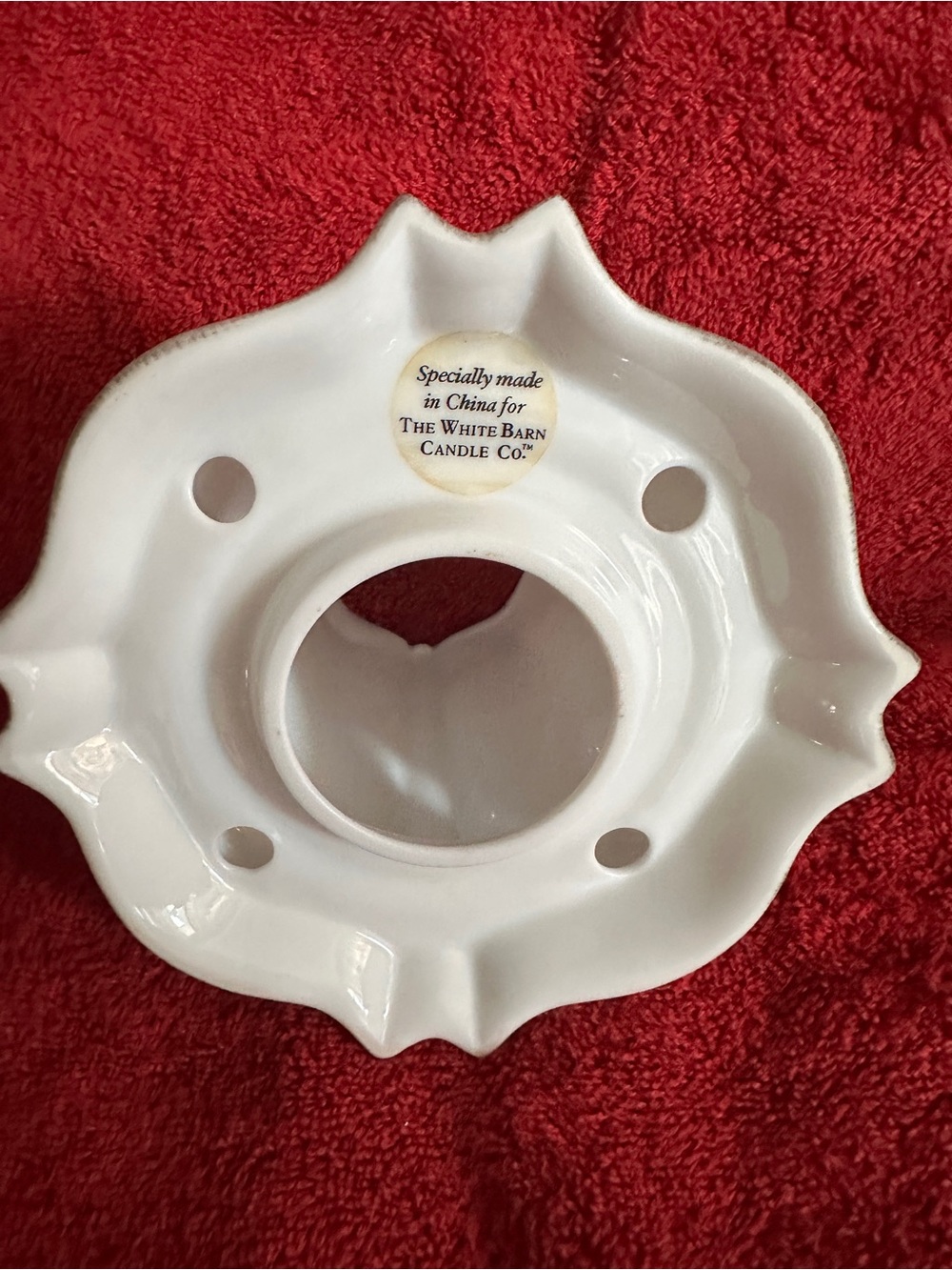 The White Barn Co. Ceramic Porcelain Candle Shade - Picture 3 of 5